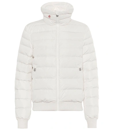 Perfect Moment Hooded Belted Technical-shell Down Ski Jacket In White