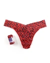 Hanky Panky Original-rise Leopard-print Thong In On The Prowl