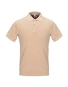 Sun 68 Polo Shirts In Camel