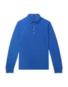Mp Massimo Piombo Polo Shirts In Blue