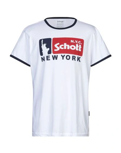 Schott T-shirts In White