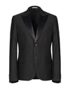 Grey Daniele Alessandrini Suit Jackets In Black