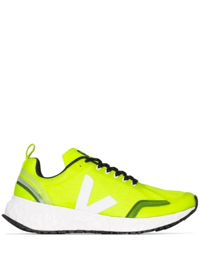 Veja Condor Runner Recycled-mesh Trainers In Yellow