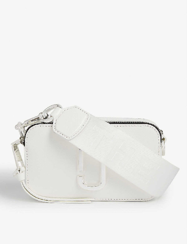 Marc Jacobs Snapshot Leather Cross-body Bag In White | ModeSens