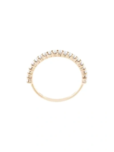 Natalie Marie 9kt Yellow Gold Pearl Wrap Ring