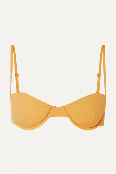 Anemone Underwired Bikini Top In Yellow