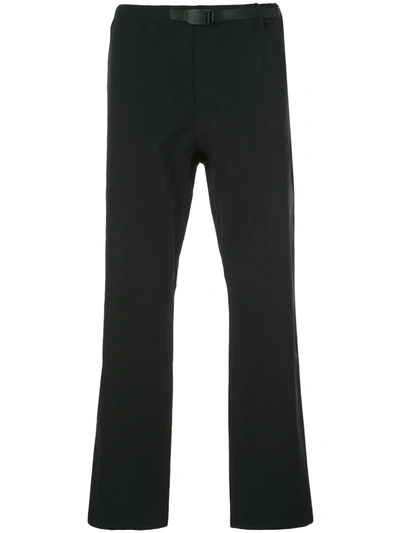 Gramicci Buckled Straight-leg Trousers In Black