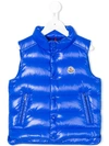 Moncler Kids' Sleeveless Padded Jacket In Blue