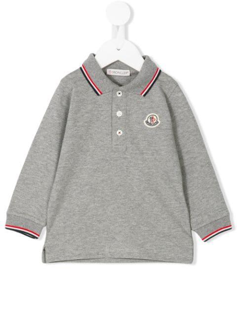 Moncler Babies' Long Sleeve Polo Shirt 