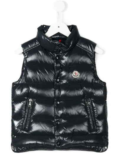 Moncler Kids' Padded Waistcoat In Blue