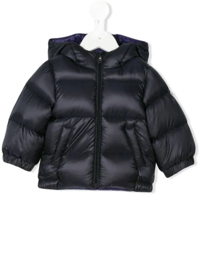Moncler Babies' Macaire Hooded Puffer Jacket In Blue