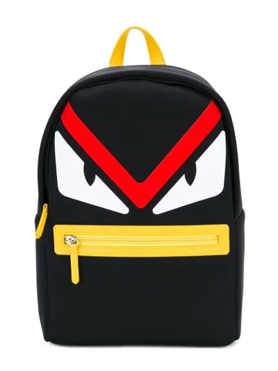 Fendi Kids' Bad Bugs Backpack In Black