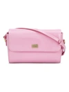 Dolce & Gabbana Kids' Varnished Logo Bag In Pink