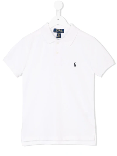 Ralph Lauren Kids' Classic Polo Shirt In White