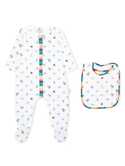 Paul Smith Junior Babies' Printed Pyjama And Bib Set In White