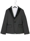 Dsquared2 Teen Peaked Lapel Blazer In Grey