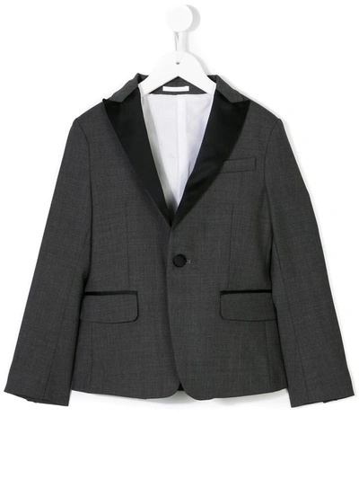 Dsquared2 Teen Peaked Lapel Blazer In Grey