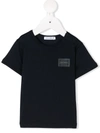 Dolce & Gabbana Babies' Logo Plaque T-shirt In Dark Blue