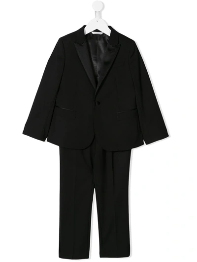 Dolce & Gabbana Kids' Double-breasted Suit Set In Black