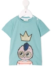 Fendi Babies' Crown T-shirt In Blue