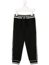 Dolce & Gabbana Kids' Side Panelled Track Pants In Black