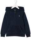 Ralph Lauren Kids' Classic Zip Hoodie In Blue