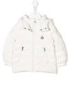 Moncler Babies' Jules Down Jacket With Detachable Hood In White