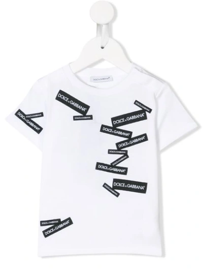 Dolce & Gabbana Babies' Patch Embellished T-shirt In White