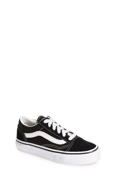 Vans Kids' Old Skool Suede-canvas Lace-up Trainers 4-8 Years In Black/white