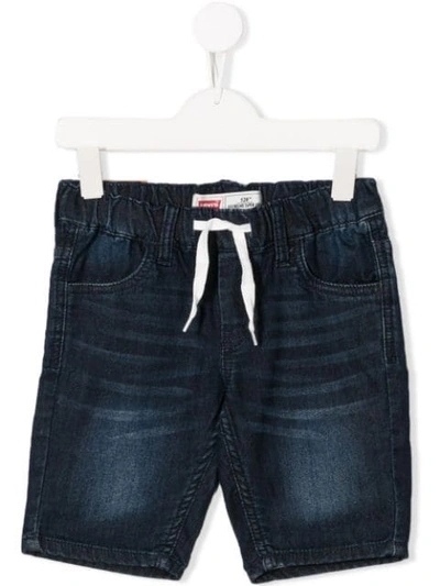 Levi's Kids' Drawstring Denim Shorts In Blue