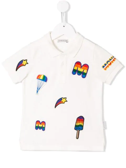 rainbow polo shirt