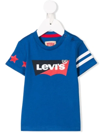 Levi's Babies' Logo Colour-block T-shirt In Blue