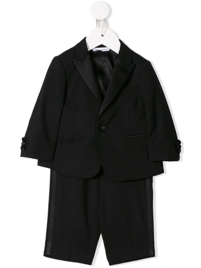Dolce & Gabbana Babies' Two-piece Tuxedo Suit In Black