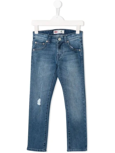 Levi's Kids' Faded Skinny Jeans In Blue