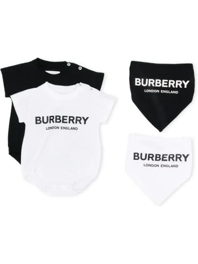 Burberry Babies' Contrast Logo Body In Black