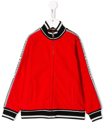 Dolce & Gabbana Kids' Logo Tape Sweatshirt In Red