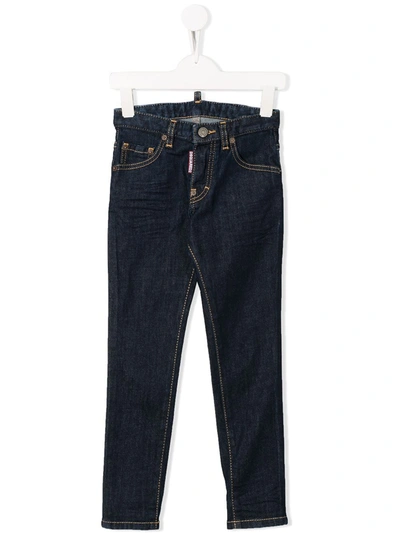 Dsquared2 Teen Icon Straight-leg Jeans In Blue