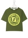 Fendi Teen Ff Print T-shirt In Unica