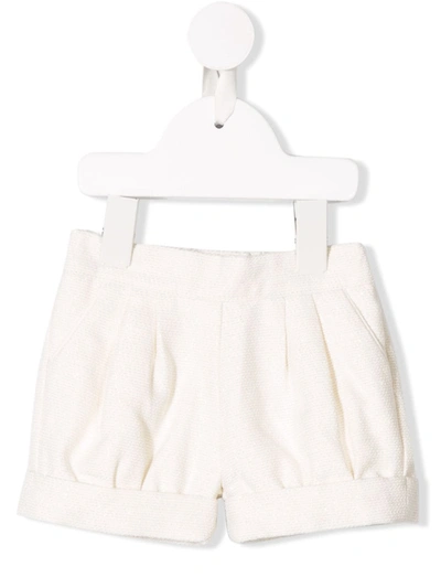 Chloé Babies' Textured Shorts In White