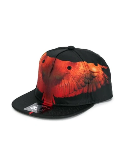 Marcelo Burlon County Of Milan Kids' Eagle Wing Print Baseball Cap In Black