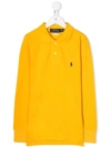 Polo Ralph Lauren Kids' Logo Embroidered Polo Shirt In Yellow