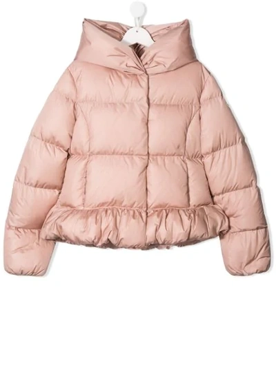 Moncler Kids' Cayolle Coat In Pink