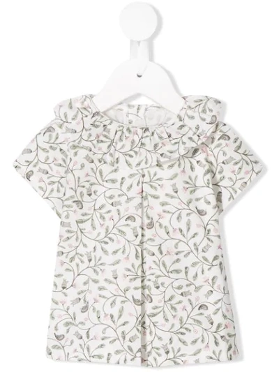 Aletta Babies' Foliage Print T-shirt In White