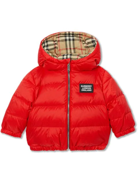 baby burberry puffer coat