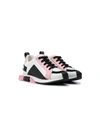 Dolce & Gabbana Kids' Colour Blocked Sneakers In White