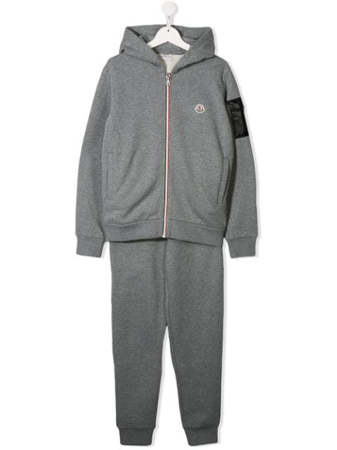 grey moncler tracksuit