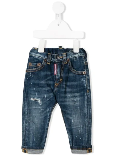 Dsquared2 Babies' Distressed Jeans In Blue