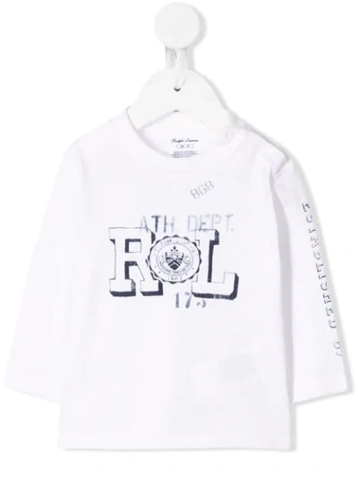 Ralph Lauren Babies' Printed T-shirt In White