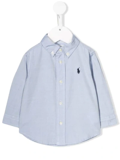 Ralph Lauren Babies' Logo Shirt In Blue