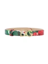 Dolce & Gabbana Kids' Floral-print Belt In Red